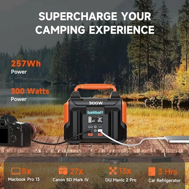 Estación de energía portátil Bailibatt 300W