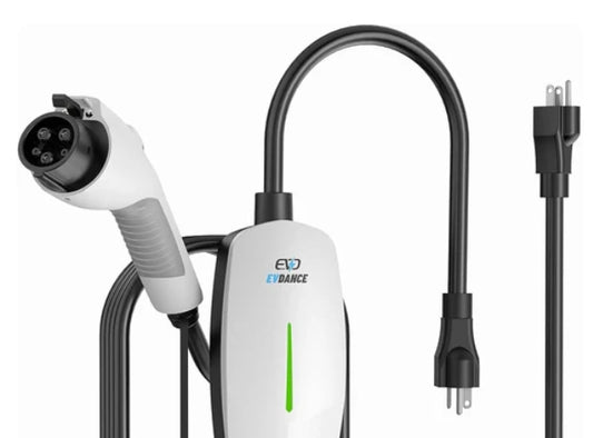 Portable EV Charger Level 1&2 NEMA 6-20 12/16A Portable EV Charger 25FT Cable